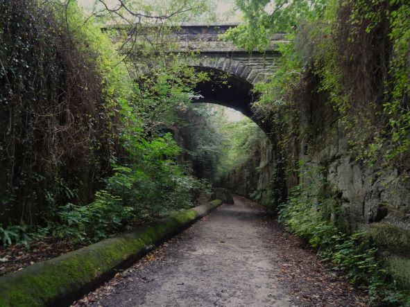 Walking thhe old railway route to West Kirby